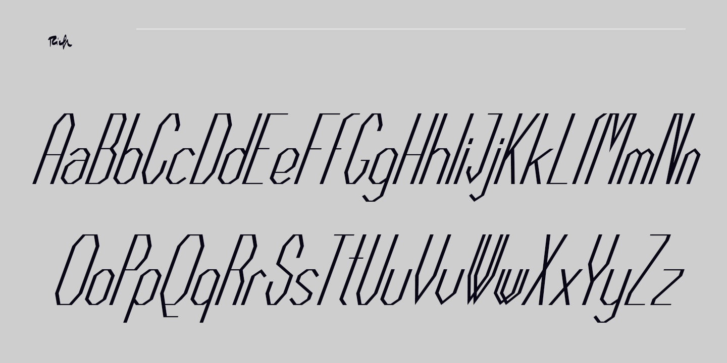 Пример шрифта Lineam Medium Italic